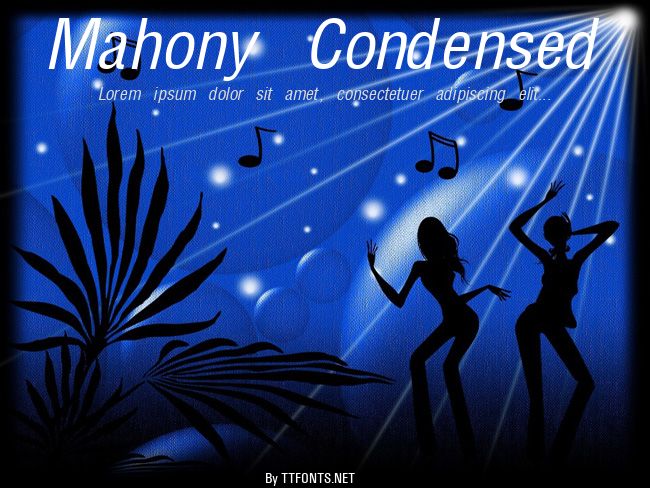 Mahony Condensed example